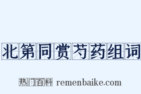 北第同赏芍药组词是什么意思的图片